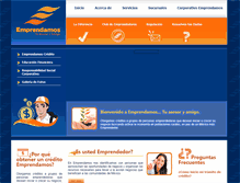 Tablet Screenshot of emprendamosfin.com